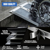 Nilight 2 Feet Portable Wheelchair Ramp with Quick-Lock Non-Skid Aluminum | Handicap Ramps with Handle Folding Threshold Ramp for Home Steps, Stairs, Doorways, Scooter, Porch, Cart 800LBS Capacity, view 4