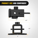 Nilight 2 Inch Rear Trailer Hitch Receiver Class 3 Tow Towing Hitch & Cover Kit for Dodge Ram 1500 2019 2020 2021 2022 2023 2024 2025 with Hitch Cover, view 2
