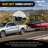 Nilight 2 Inch Rear Trailer Hitch Receiver Class 3 Tow Towing Hitch & Cover Kit for Dodge Ram 1500 2019 2020 2021 2022 2023 2024 2025 with Hitch Cover, view 6