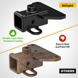 Nilight 2 Inch Rear Trailer Hitch Receiver Class 3 Tow Towing Hitch & Cover Kit for Gladiator JT 2019 2020 2021 2022 2023 2024 2025 with Hitch Cover, view 5