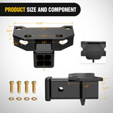 Nilight 2 Inch Rear Trailer Hitch Receiver Kit for 2010 2011 2012 2013 2014 2015 2016 2017 2018 2019 2020 2021 2022 2023 2024 Lexus GX460 with Rubber Stopper and Adjustment Plate, view 2