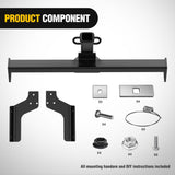 Nilight 2 Inch Receiver Tow Hitch for 2018-2024 Subaru Crosstrek All | Class 3 Trailer Hitch for 2018 2019 2020 2021 2022 2023 2024 Subaru Crosstrek All Black Powder Coated, view 2