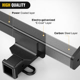 Nilight 2 Inch Receiver Tow Hitch for 2018-2024 Subaru Crosstrek All | Class 3 Trailer Hitch for 2018 2019 2020 2021 2022 2023 2024 Subaru Crosstrek All Black Powder Coated, view 3