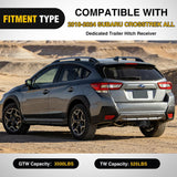 Nilight 2 Inch Receiver Tow Hitch for 2018-2024 Subaru Crosstrek All | Class 3 Trailer Hitch for 2018 2019 2020 2021 2022 2023 2024 Subaru Crosstrek All Black Powder Coated, view 5