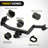 Nilight 2 Inch Receiver Tow Hitch for 2020-2025 KIA Telluride All Styles, view 4