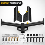 Nilight 2 Inch Receiver Tow Hitch for Ford transit-150 250 350 2015-2026 | Class 3 Trailer Hitch for 2022 2023 2024 2025 2026 Ford E-Transit Black Powder Coated, view 2