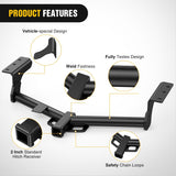 Nilight 2 Inch Receiver Tow Hitch for Toyota RAV4 2006-2018 | Class 3 Trailer Hitch for 2006 2007 2008 2009 2010 2011 2012 2013 2014 2015 2016 2017 2018 Black Powder Coated, view 4