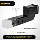 Nilight 2 Inch Trailer Dual Hitch Receiver with 2Inch Rise or Drop, view 3