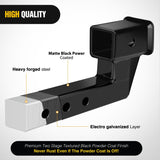 Nilight 2 Inch Trailer Dual Hitch Receiver with 4Inch Rise or Drop, view 3