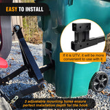 Nilight 2 Inch Trash Can Hauler Grabber Hitch Receiver Heavy Duty Garbage Hauling Towing Hitch Attachment Fit for Lawn Mower Garden Tractors Black, view 5