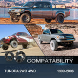 Nilight 2 inch Leveling Lift Kit For 1999 2000 2001 2002 2003 2004 2005 2006 Toyota Tundra 2WD 4WD Front Raise Suspension Strut Spacers, view 2