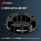 Nilight 2 inch Leveling Lift Kit For 1999 2000 2001 2002 2003 2004 2005 2006 Toyota Tundra 2WD 4WD Front Raise Suspension Strut Spacers, view 6