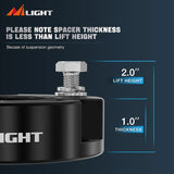 Nilight 2 Inch Leveling Lift Kits for 2005 2006 2007 2008 2009 2010 2011 2012 2013 2014 2015 2016 2017 2018 2019 2020 2021 2022 2023 Toyota Tacoma/2003-2023 4Runner/2007-2015 FJ Cruiser 2WD 4WD 2004-2023, view 2