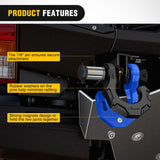 Nilight 2 Pack 3/4 Inch D-Ring Separate Shackle 45,000 Lbs Break Strength | Includes 7/8 Inch Lock Pin, Isolators and Washers Off Road Recovery, for Tow Strap Winch Truck Vehicle Black&Blue, view 6