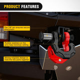 Nilight 2 Pack 3/4 Inch D-Ring Separate Shackle 45,000 Lbs Break Strength | Includes 7/8 Inch Lock Pin, Isolators and Washers Off Road Recovery, for Tow Strap Winch Truck Vehicle Black&Red, view 6