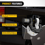 Nilight 2 Pack 3/4 Inch D-Ring Separate Shackle 45,000 Lbs Break Strength | Includes 7/8 Inch Lock Pin, Isolators and Washers Off Road Recovery, for Tow Strap Winch Truck Vehicle Black&White, view 6
