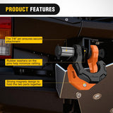 Nilight 2 Pack 3/4 Inch D-Ring Separate Shackle with 7/8 Inch Lock Pin 45,000 lbs Break Strength, Off Road Recovery Shackle with Isolators Washers for Use with Tow Strap, Winch, Truck Vehicle (Black&Orange), view 6