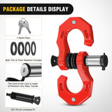 Nilight 2 Pack 3/4 Inch D-Ring Separate Shackle with 7/8 Inch Lock Pin 45,000 lbs Break Strength, Off Road Recovery Shackle with Isolators Washers for Use with Tow Strap, Winch, Truck Vehicle (Red), view 3