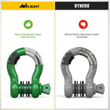 Nilight 2 Pack 3/4 Inch D-Ring Shackle with 7/8 Inch Screw Pin 41,887lbs Break Strength, Heavy Duty Off Road Recovery Shackle with Isolators Washers for Use with Tow Strap, Winch, Off-Road Jeep Truck Vehicle, view 5
