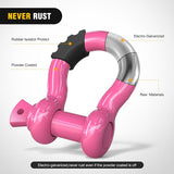 Nilight 2 Pack 3/4 Inch D-Ring Shackle with 7/8 Inch Screw Pin 41,887lbs Break Strength, Heavy Duty Off Road Recovery Shackle with Isolators Washers for Use with Tow Strap, Winch, Off-Road Jeep Truck Vehicle, view 3
