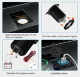 Nilight 2 Pack PD Type C and QC 3.0 USB Fast Outlet Panel with LED ON Off Touch Switch Fused Wire Kit for 12V 24V Cars Trucks RVs Motorcycles Buses Boats, view 2