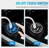 Nilight 2 Pack PD Type C and QC 3.0 USB Fast Outlet Panel with LED ON Off Touch Switch Fused Wire Kit for 12V 24V Cars Trucks RVs Motorcycles Buses Boats, view 3