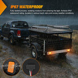 Nilight 2 Pcs 5 X 3 Inch 24 Led Amber Rectangular Trailer Tail Light, view 6