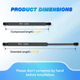 Nilight 2 PCS Lift Support Struts Replacement for Ford Explorer 2002 2003 2004 2005 2006 2007 2008 2009 2010 Front Hood Gas Springs Shock Rods, view 4