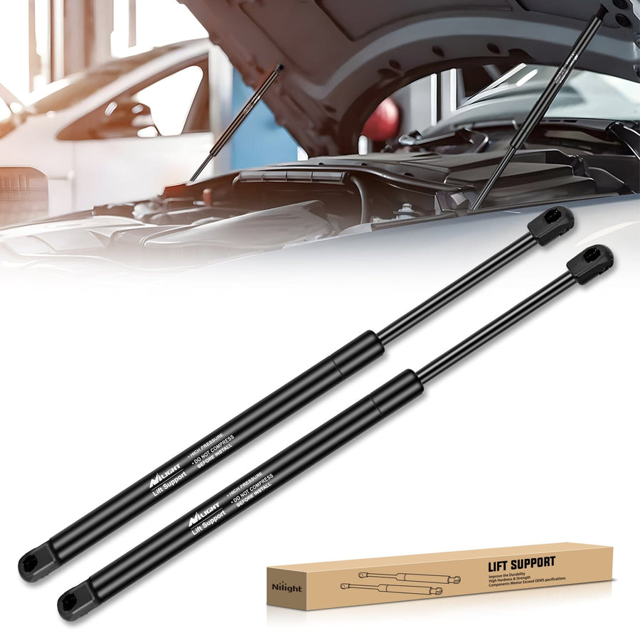Nilight 2 PCS Lift Support Struts Replacement for Ford F150 1997-2006 F150 Heritage 2004 F250 1995 1996 1997 1998 1999 2000 2001 2002 2003 2004 Expedition 1997 1998 1999 2000 2001 2002 2003 2004 2005 2006 Front Hood Gas Springs Shock Rods