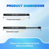 Nilight 2 PCS Lift Support Struts Replacement for Jeep Grand Cherokee 1999 2000 2001 2002 2003 2004 Front Hood Gas Springs Shock Rods, view 4