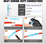 Nilight 2 Pin DT Connectors 16AWG 6 Kits Male and Female Electrical Connector Waterproof Plug and Play w/Heat Shrink Butt Terminals, view 5