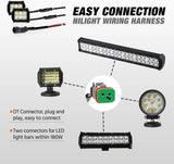 Nilight 2 Pin DT Connectors 16AWG 6 Kits Male and Female Electrical Connector Waterproof Plug and Play w/Heat Shrink Butt Terminals, view 6