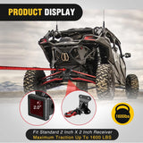 Nilight 2 Inch Rear Bumper Tow Trailer Hitch Receiver Kit For 2017+ Can Am Maverick X3/2017+ Can Am Maverick Turbo/Max Turbo/X DS/X RS Turbo, view 2