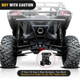 Nilight 2 Inch Rear Bumper Tow Trailer Hitch Receiver Kit For 2017+ Can Am Maverick X3/2017+ Can Am Maverick Turbo/Max Turbo/X DS/X RS Turbo, view 6
