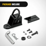 Nilight 2 Inch Rear Trailer Hitch Receiver Kit for ATV UTV Rear Bumper Tow Hook Black Hitch Cover Kit, view 5