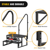 Nilight 2 Steps RV Stairs with Handrail, view 5