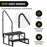 Nilight 2 Steps RV Stairs with Handrail, view 6