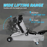 Nilight 2 Ton Floor Jack, 4,000 lbs Hydraulic Trolley Car Jack with Safety Locking Pin, Portable Steel Service Jack with Storage Case, 5.1 Inch-13 Inch Lifting Range, view 2