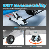 Nilight 2 Ton Floor Jack, 4,000 lbs Hydraulic Trolley Car Jack with Safety Locking Pin, Portable Steel Service Jack with Storage Case, 5.1 Inch-13 Inch Lifting Range, view 3