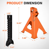 Nilight 2 Ton Jack Stands, Double Locking Heavy Duty Steel 4,400 lbs Capacity, Adjustable 10.6 Inch-16.2 Inch Height for SUV Sedan Pickup Light Truck, 2 Pack, view 6