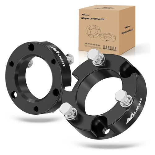 Nilight 2 Inch Leveling Lift Kit For 2007 2008 2009 2010 2011 2012 2013 2014 2015 2016 2017 2018 2019 2020 2021 2022 Toyota Tundra 2WD 4WD Front Raise Suspension Strut Spacers
