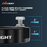 Nilight 2 Inch Leveling Lift Kit For 2007 2008 2009 2010 2011 2012 2013 2014 2015 2016 2017 2018 2019 2020 2021 2022 Toyota Tundra 2WD 4WD Front Raise Suspension Strut Spacers, view 4