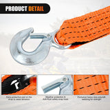 Nilight 2 x 20Inch Heavy Duty Tow Strap with Safety Hooks, view 3