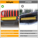 Nilight 20 inch Amber Yellow Light Bar Cover, view 6