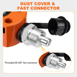 Nilight 20 Ton Hydraulic Cylinder Jack Porta Power Ram, Heavy Duty Low Profile 0.47 Inch Stroke Automatically Retract Mini Jack Ram Single Acting Lifting Cylinders for Machinery Shipbuilding, Orange, view 5