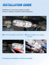 Nilight 2000 2001 2002 2003 2004 2005 2006 2007 Ford F250 F350 Super Duty 6.8L & 5.4L Catalytic Converter, view 5