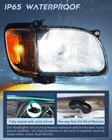 Nilight 2001 2002 2003 2004 Toyota Tacoma Headlight Assembly Black Case Amber Reflector, view 4