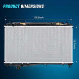 Nilight 2001 2002 2003 2004 2005 Honda Civic & Acura EL L4 1.7L Radiator, view 4