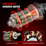 Nilight 2001 2002 2003 2004 2005 2006 Chevrolet Avalanche Silverado Suburban GMC Sierra Yukon XL 1500 2500 3500 Front Driver Side Power Window Regulator, view 3