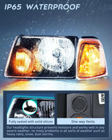 Nilight 2001 2002 2003 2004 2005 2006 2007 2008 2009 2010 2011 Ford Ranger Headlight Assembly Black Case Clear Reflector, view 4